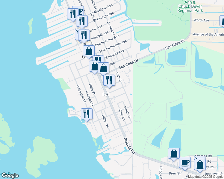 map of restaurants, bars, coffee shops, grocery stores, and more near 2022 Laurel Avenue in Englewood