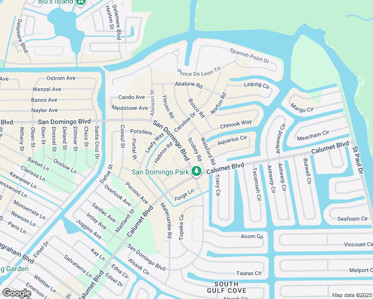 map of restaurants, bars, coffee shops, grocery stores, and more near 14532 San Domingo Boulevard in Port Charlotte