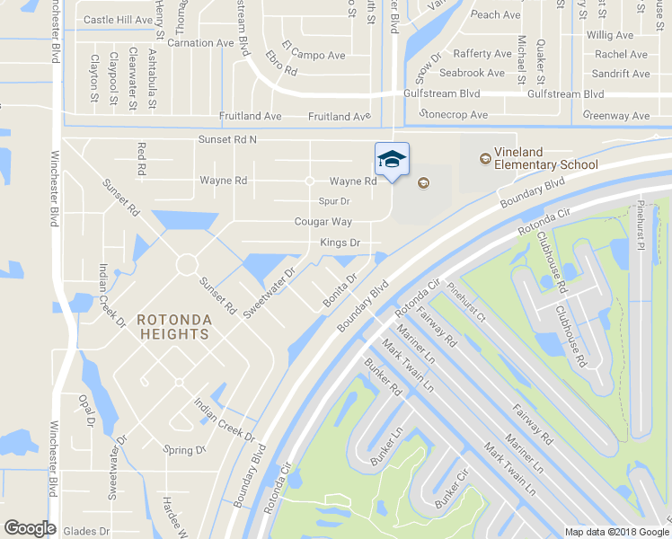 map of restaurants, bars, coffee shops, grocery stores, and more near 108 Rebel Court in Rotonda West