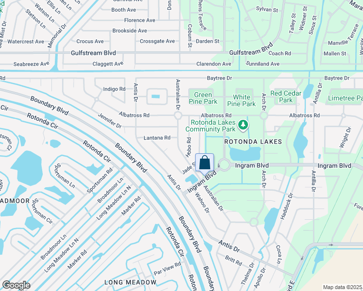 map of restaurants, bars, coffee shops, grocery stores, and more near 158 Australian Drive in Rotonda West
