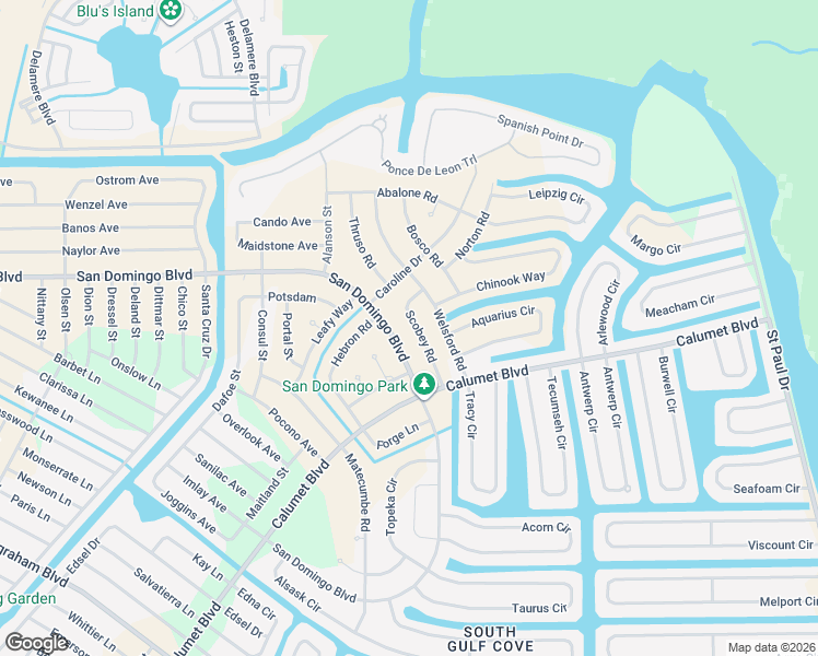 map of restaurants, bars, coffee shops, grocery stores, and more near 14532 San Domingo Boulevard in Port Charlotte