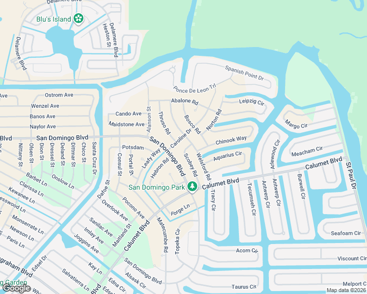 map of restaurants, bars, coffee shops, grocery stores, and more near 8177 Scobey Road in Port Charlotte