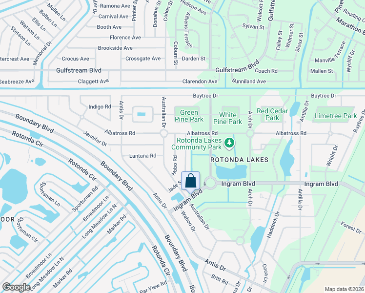 map of restaurants, bars, coffee shops, grocery stores, and more near 200 Jade Street in Rotonda West
