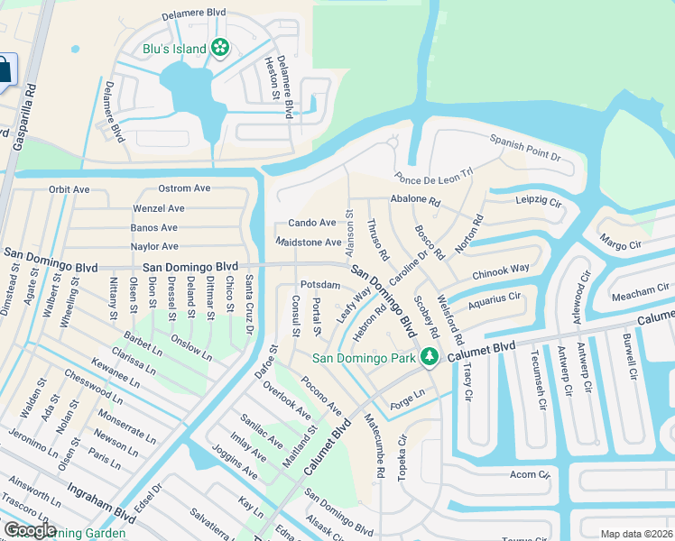 map of restaurants, bars, coffee shops, grocery stores, and more near 14406 Dafoe Street in Port Charlotte