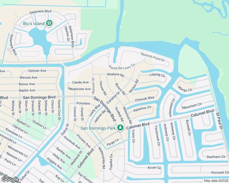 map of restaurants, bars, coffee shops, grocery stores, and more near 8136 Welsford Road in Port Charlotte
