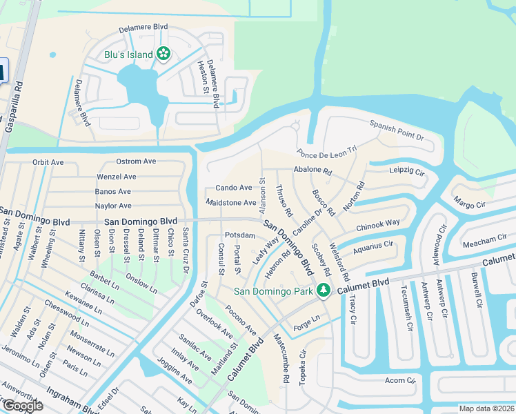 map of restaurants, bars, coffee shops, grocery stores, and more near 14403 Maidstone Avenue in Port Charlotte