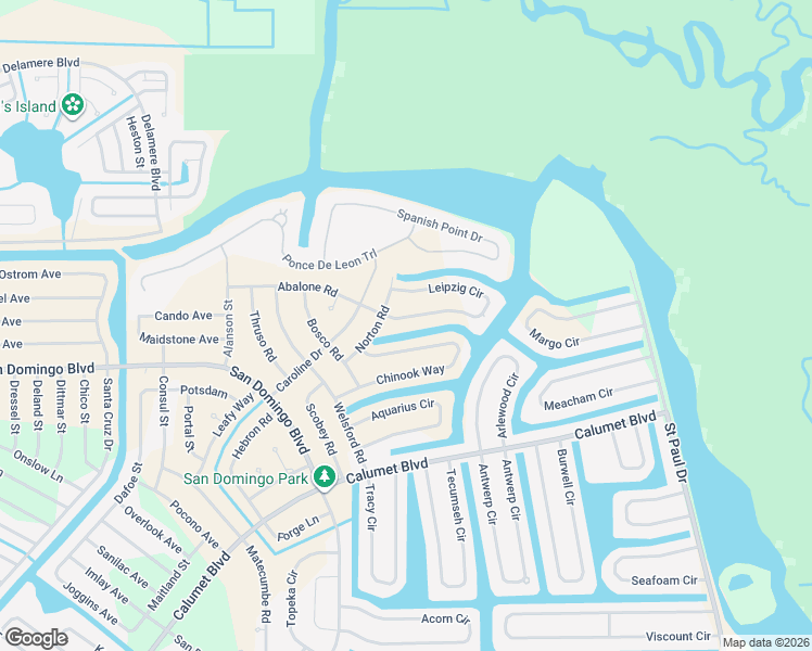 map of restaurants, bars, coffee shops, grocery stores, and more near 15308 Leipzig Circle in Port Charlotte
