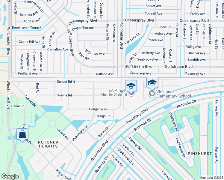 map of restaurants, bars, coffee shops, grocery stores, and more near 118 Sidney Ct in Rotonda West