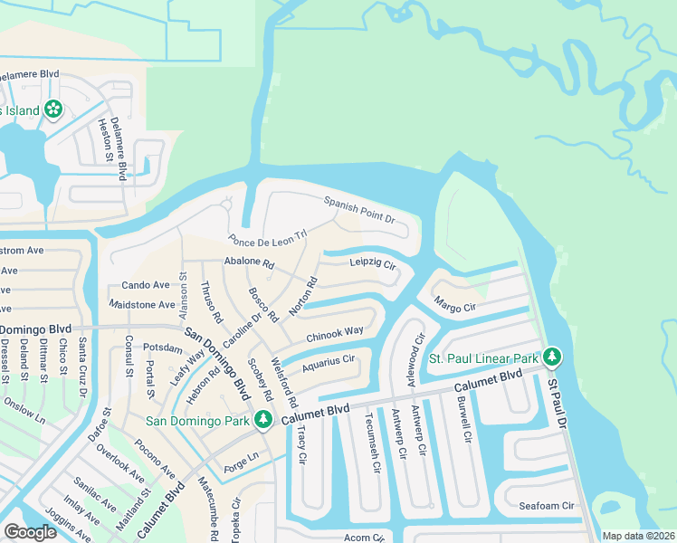 map of restaurants, bars, coffee shops, grocery stores, and more near 15077 Leipzig Circle in Port Charlotte