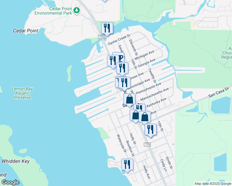 map of restaurants, bars, coffee shops, grocery stores, and more near 1988 Mississippi Avenue in Grove City