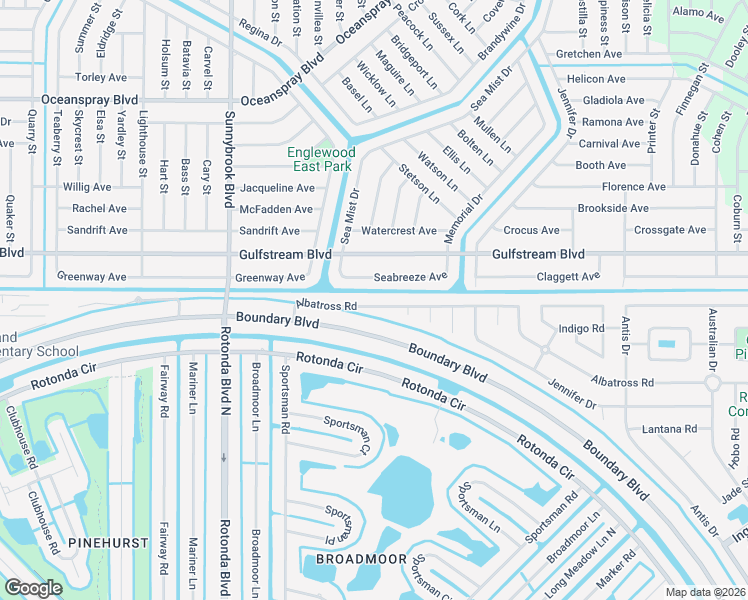 map of restaurants, bars, coffee shops, grocery stores, and more near 128 Albatross Road in Rotonda West