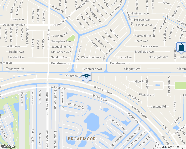 map of restaurants, bars, coffee shops, grocery stores, and more near 144 Albatross Road in Rotonda West