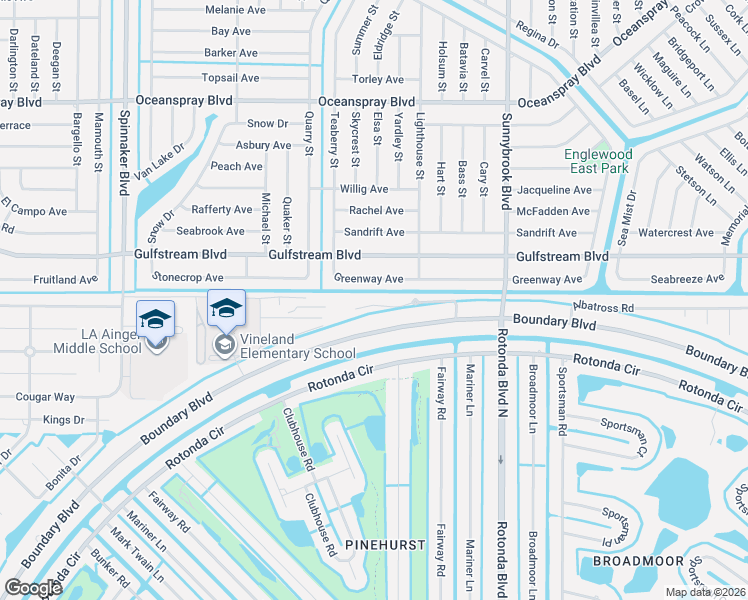 map of restaurants, bars, coffee shops, grocery stores, and more near 8100 Memory Lane in Rotonda West