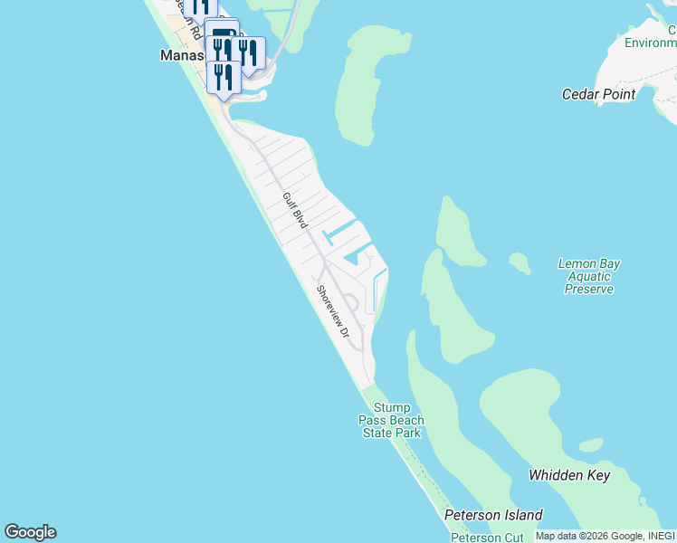 map of restaurants, bars, coffee shops, grocery stores, and more near 1366 Holiday Drive in Englewood