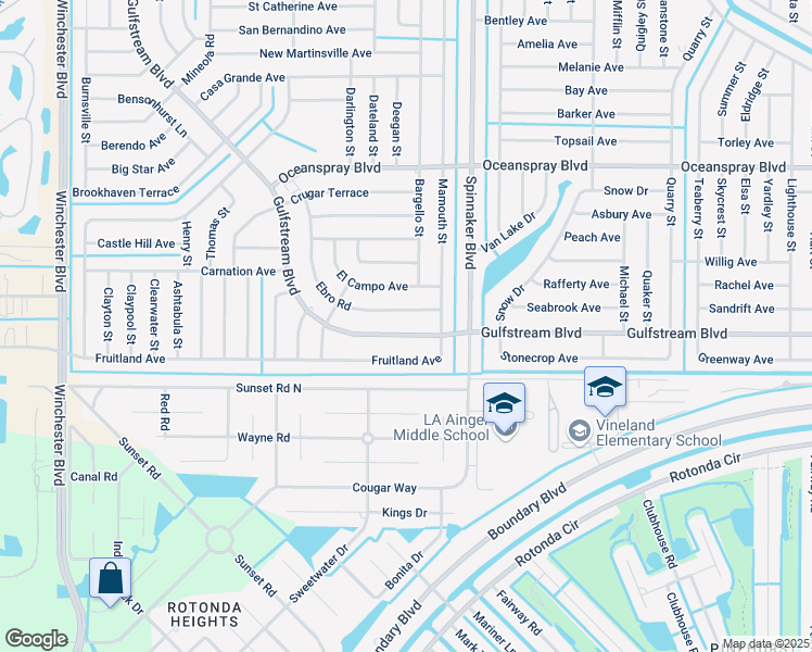 map of restaurants, bars, coffee shops, grocery stores, and more near 9926 Gulfstream Boulevard in Englewood