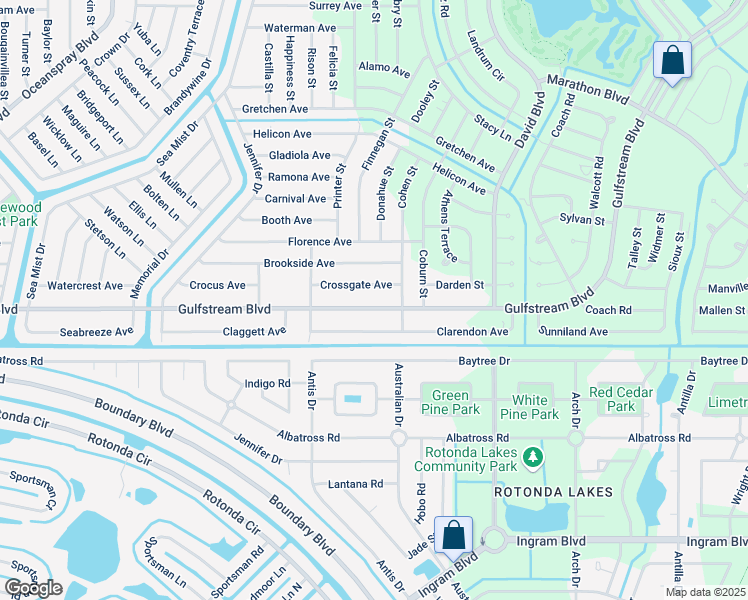 map of restaurants, bars, coffee shops, grocery stores, and more near 12106 Gulfstream Boulevard in Port Charlotte