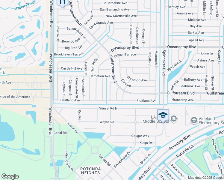 map of restaurants, bars, coffee shops, grocery stores, and more near 7496 Escondido Street in Englewood