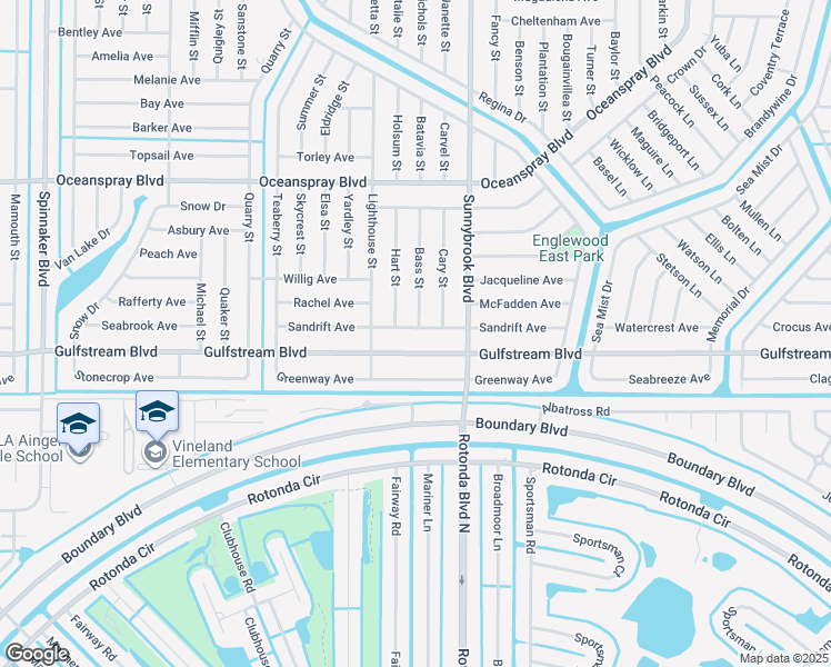 map of restaurants, bars, coffee shops, grocery stores, and more near 10469 Sandrift Avenue in Englewood