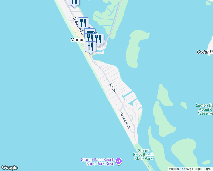 map of restaurants, bars, coffee shops, grocery stores, and more near 60 Coquina Lane in Englewood