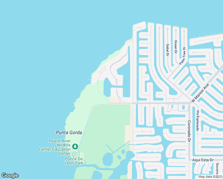 map of restaurants, bars, coffee shops, grocery stores, and more near 88 North Marion Court in Punta Gorda