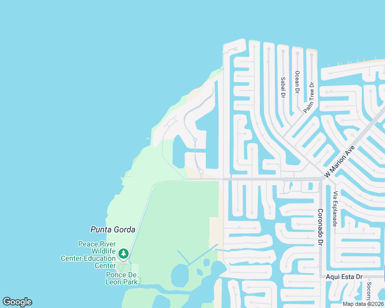 map of restaurants, bars, coffee shops, grocery stores, and more near 98 Vivante Boulevard in Punta Gorda