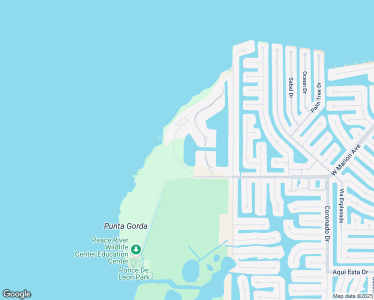 map of restaurants, bars, coffee shops, grocery stores, and more near 88 North Marion Court in Punta Gorda