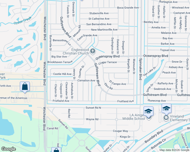 map of restaurants, bars, coffee shops, grocery stores, and more near 9285 Charms Avenue in Englewood