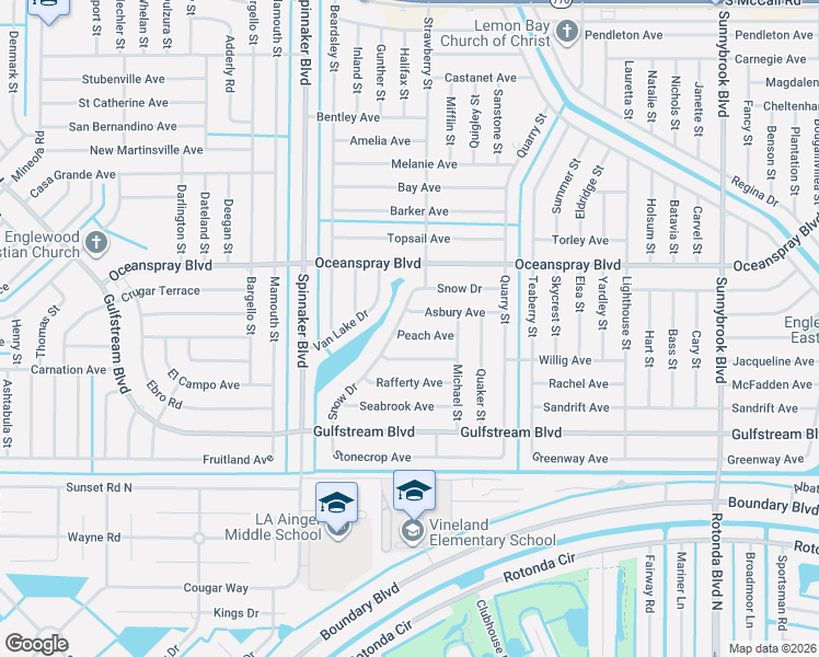 map of restaurants, bars, coffee shops, grocery stores, and more near 10152 Willowood Avenue in Englewood