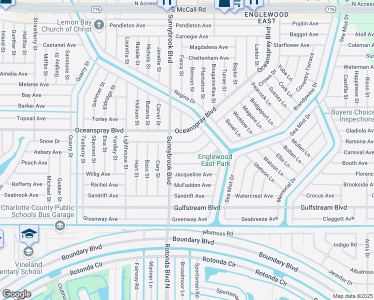 map of restaurants, bars, coffee shops, grocery stores, and more near 11052 Corrigan Avenue in Englewood