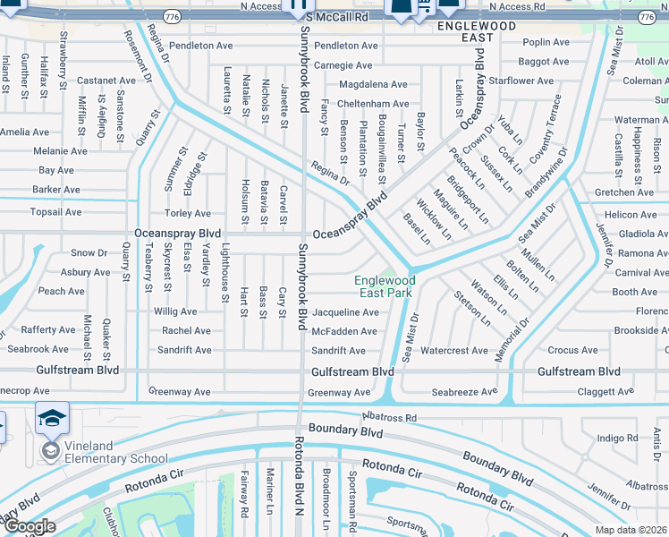 map of restaurants, bars, coffee shops, grocery stores, and more near 11052 Corrigan Avenue in Englewood