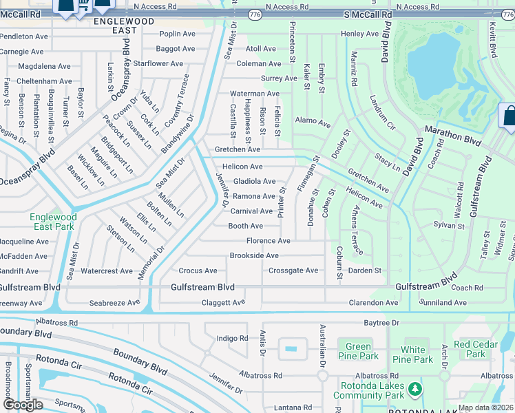 map of restaurants, bars, coffee shops, grocery stores, and more near 12006 Carnival Avenue in Port Charlotte