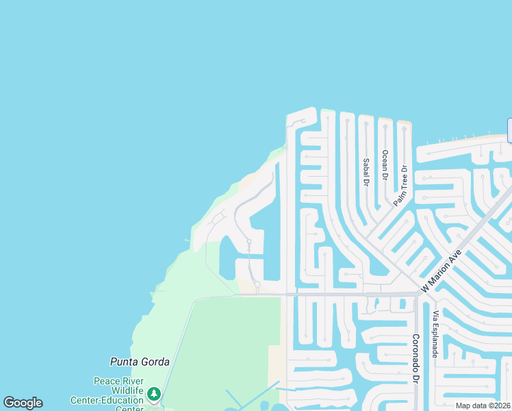 map of restaurants, bars, coffee shops, grocery stores, and more near 90 Vivante Boulevard in Punta Gorda