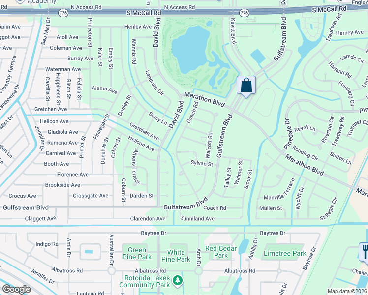map of restaurants, bars, coffee shops, grocery stores, and more near 12340 Rarketon Street in Port Charlotte