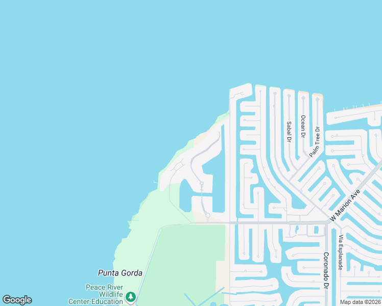 map of restaurants, bars, coffee shops, grocery stores, and more near 93 Vivante Boulevard in Punta Gorda