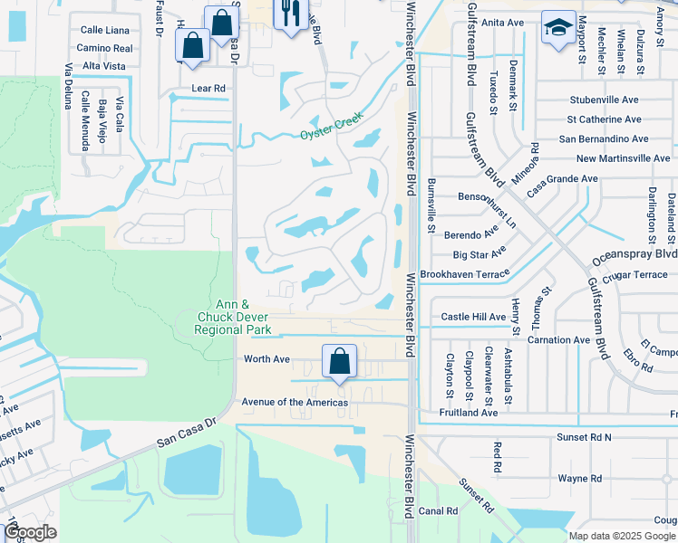 map of restaurants, bars, coffee shops, grocery stores, and more near 8363 Sago Court in Englewood