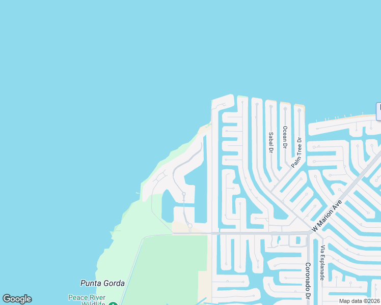 map of restaurants, bars, coffee shops, grocery stores, and more near 87 Vivante Boulevard in Punta Gorda