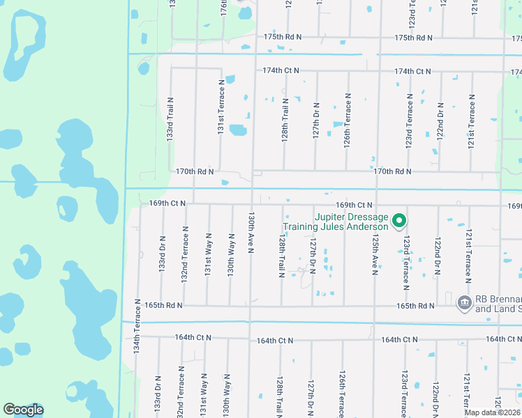 map of restaurants, bars, coffee shops, grocery stores, and more near 16919 130th Avenue North in Jupiter