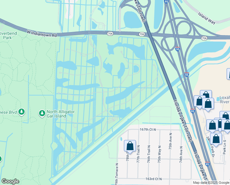 map of restaurants, bars, coffee shops, grocery stores, and more near 123 Sonata Drive in Jupiter