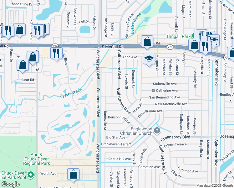 map of restaurants, bars, coffee shops, grocery stores, and more near 9091 Apple Valley Avenue in Englewood