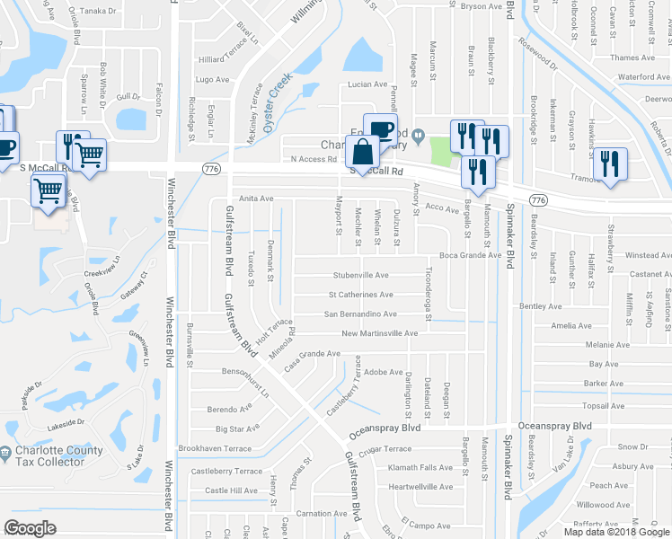 map of restaurants, bars, coffee shops, grocery stores, and more near 9260 Stubenville Avenue in Englewood