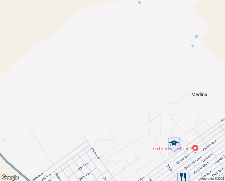 map of restaurants, bars, coffee shops, grocery stores, and more near 3093 Las Cruces Drive in Zapata