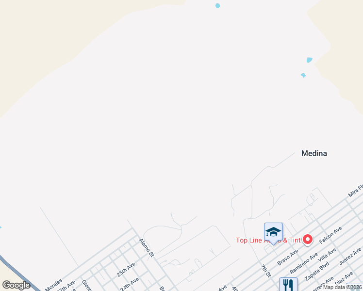 map of restaurants, bars, coffee shops, grocery stores, and more near 3093 Las Cruces Drive in Zapata