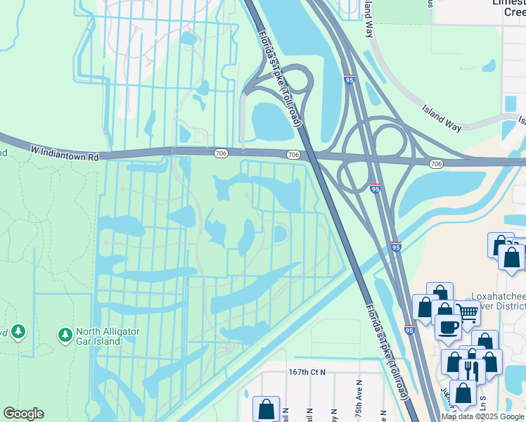 map of restaurants, bars, coffee shops, grocery stores, and more near 187 Sonata Drive in Jupiter