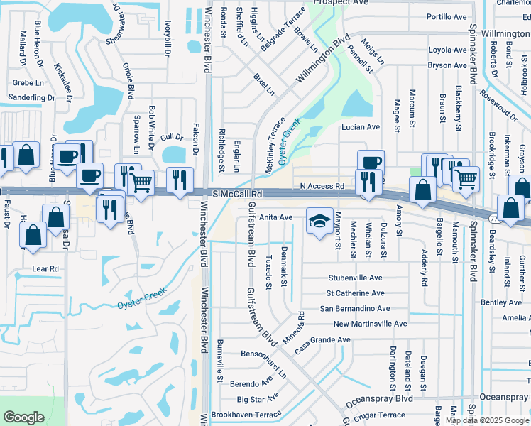 map of restaurants, bars, coffee shops, grocery stores, and more near 9224 Anita Avenue in Englewood