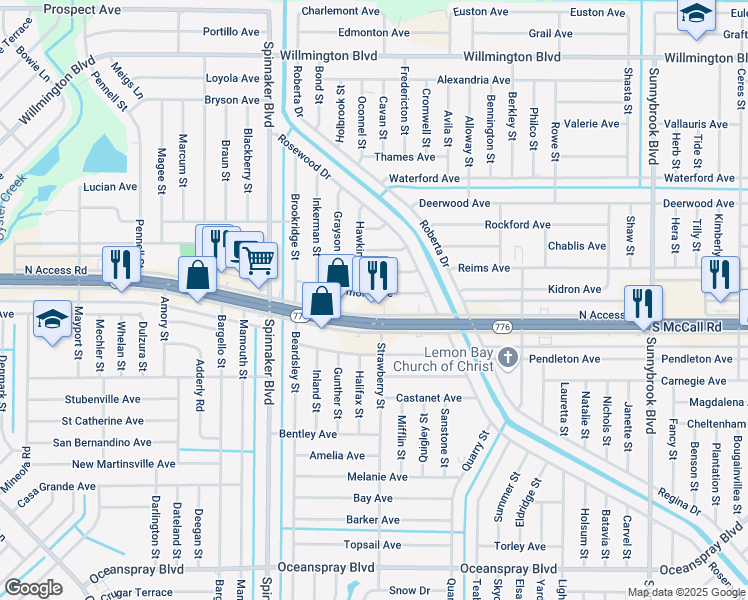map of restaurants, bars, coffee shops, grocery stores, and more near 10146 Tramore Avenue in Englewood