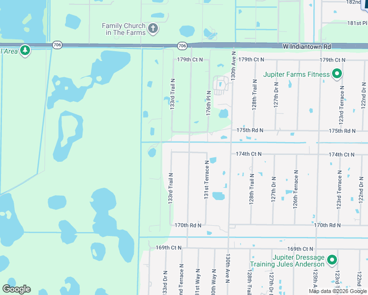 map of restaurants, bars, coffee shops, grocery stores, and more near 17402 Brian Way in Jupiter