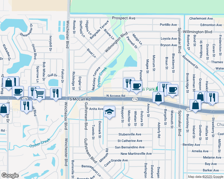 map of restaurants, bars, coffee shops, grocery stores, and more near 9233 Tacoma Avenue in Englewood