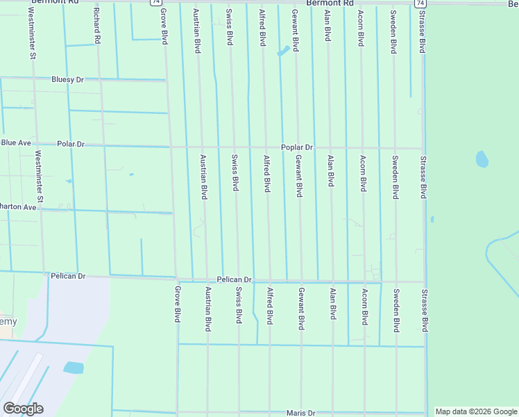 map of restaurants, bars, coffee shops, grocery stores, and more near 6389 Alfred Boulevard in Punta Gorda