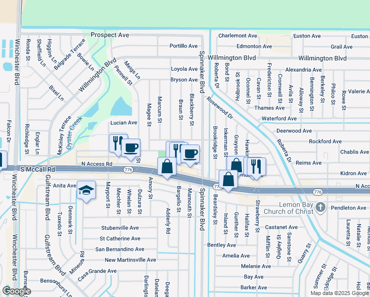 map of restaurants, bars, coffee shops, grocery stores, and more near 9482 Tacoma Avenue in Englewood
