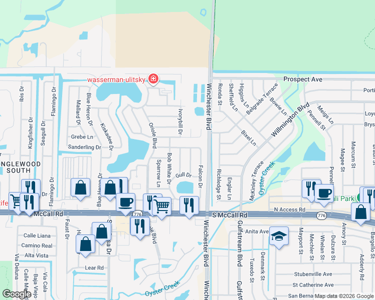 map of restaurants, bars, coffee shops, grocery stores, and more near 6327 Partridge Avenue in Englewood
